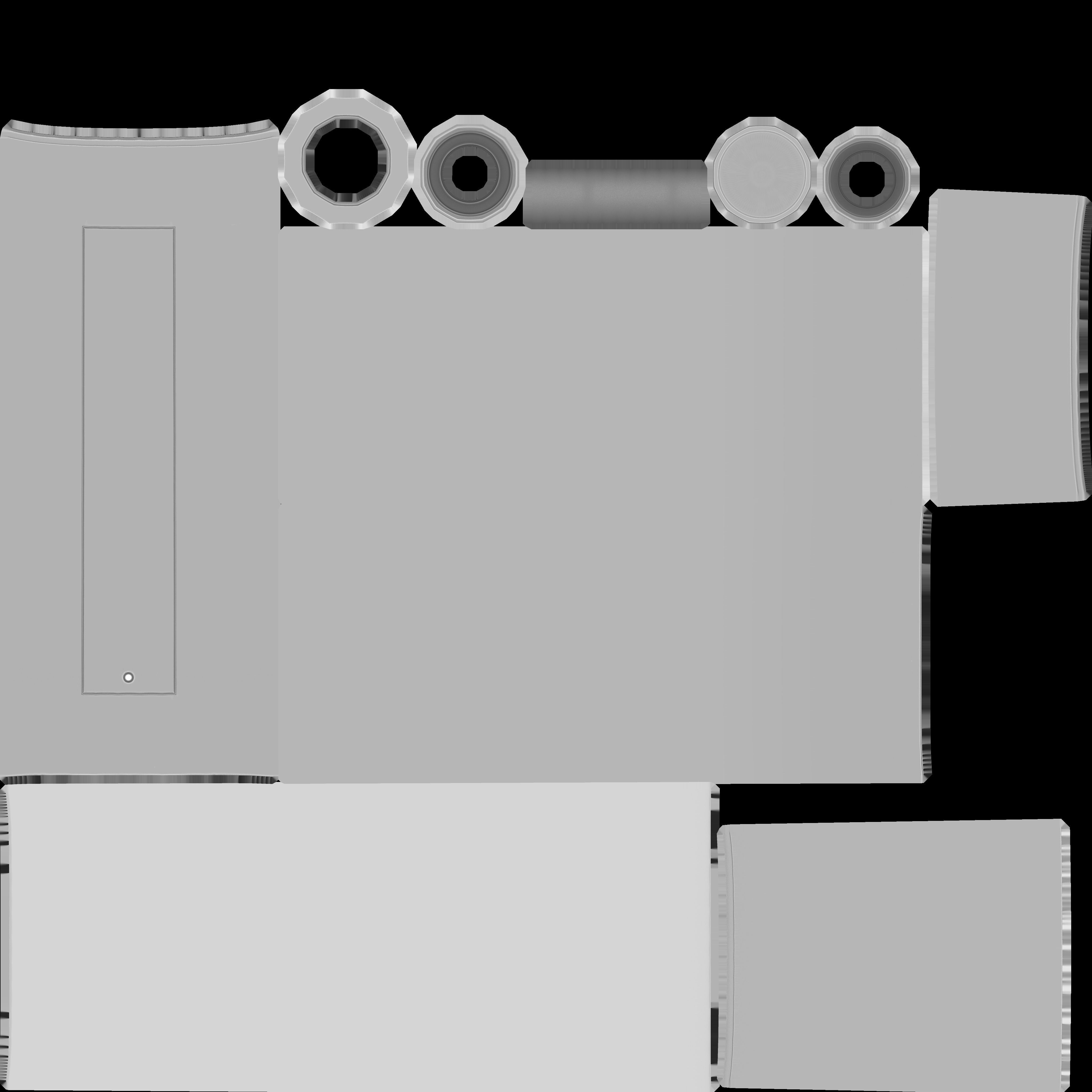 Street Light 10 Basic Low-Poly 390mm Low-poly 3D model_101