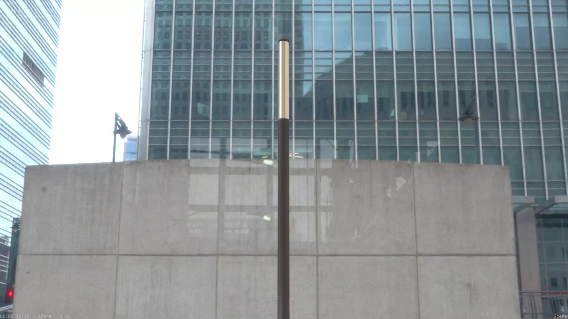 Street Light 10 Basic Low-Poly 535mm Low-poly 3D model_0