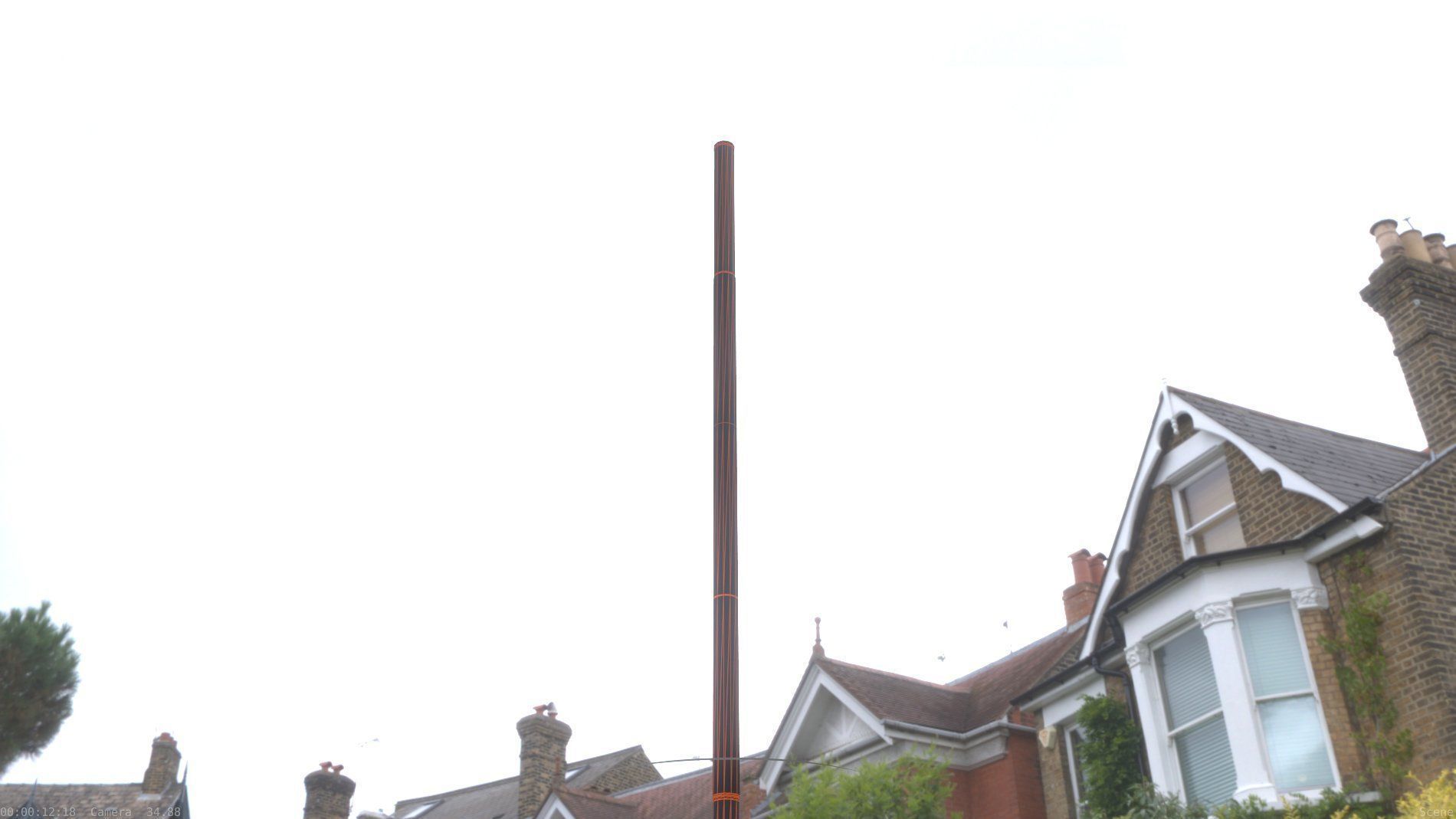 Street Light 10 Basic Low-Poly 535mm Low-poly 3D model_12