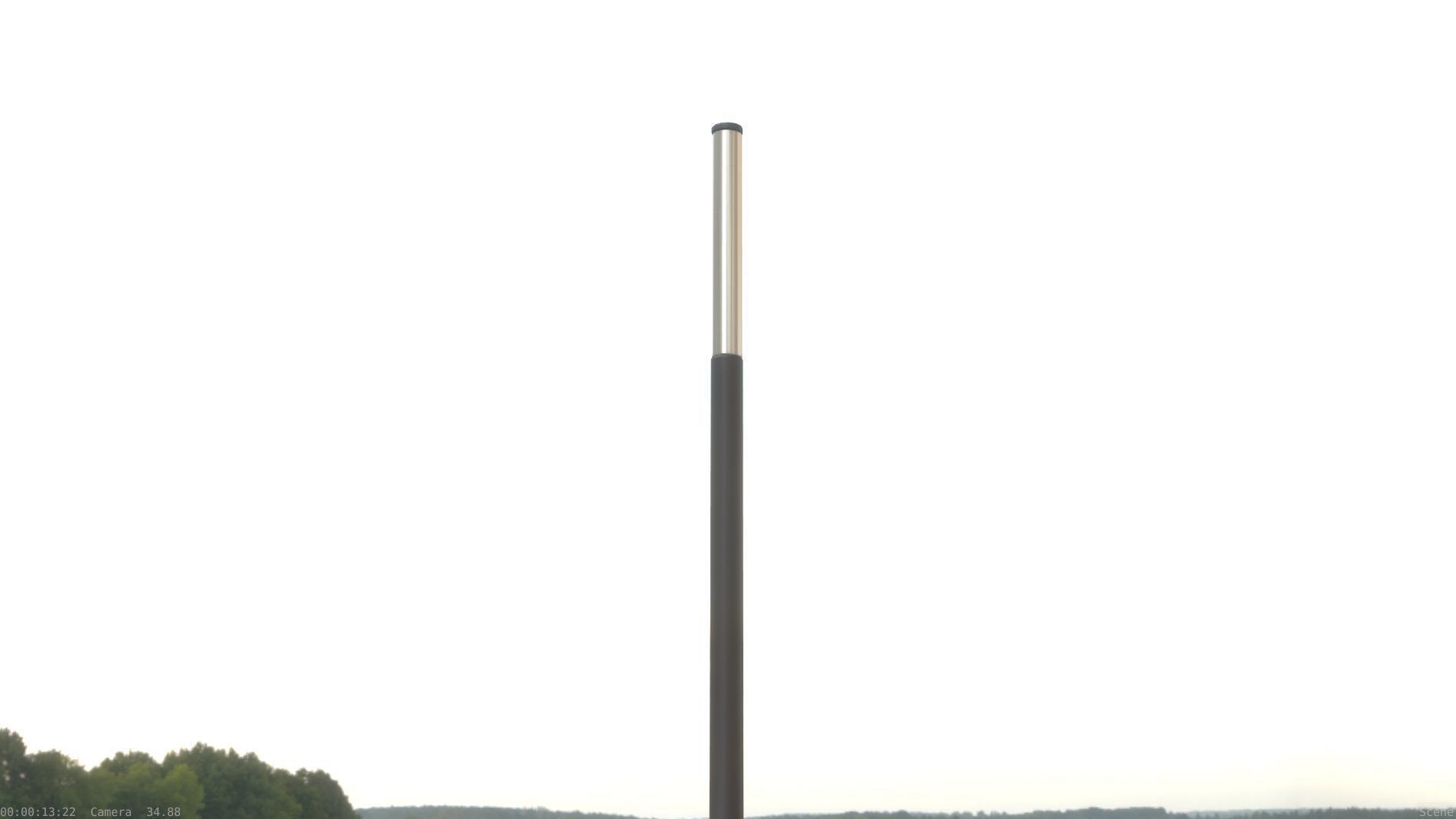 Street Light 10 Basic Low-Poly 535mm Low-poly 3D model_38
