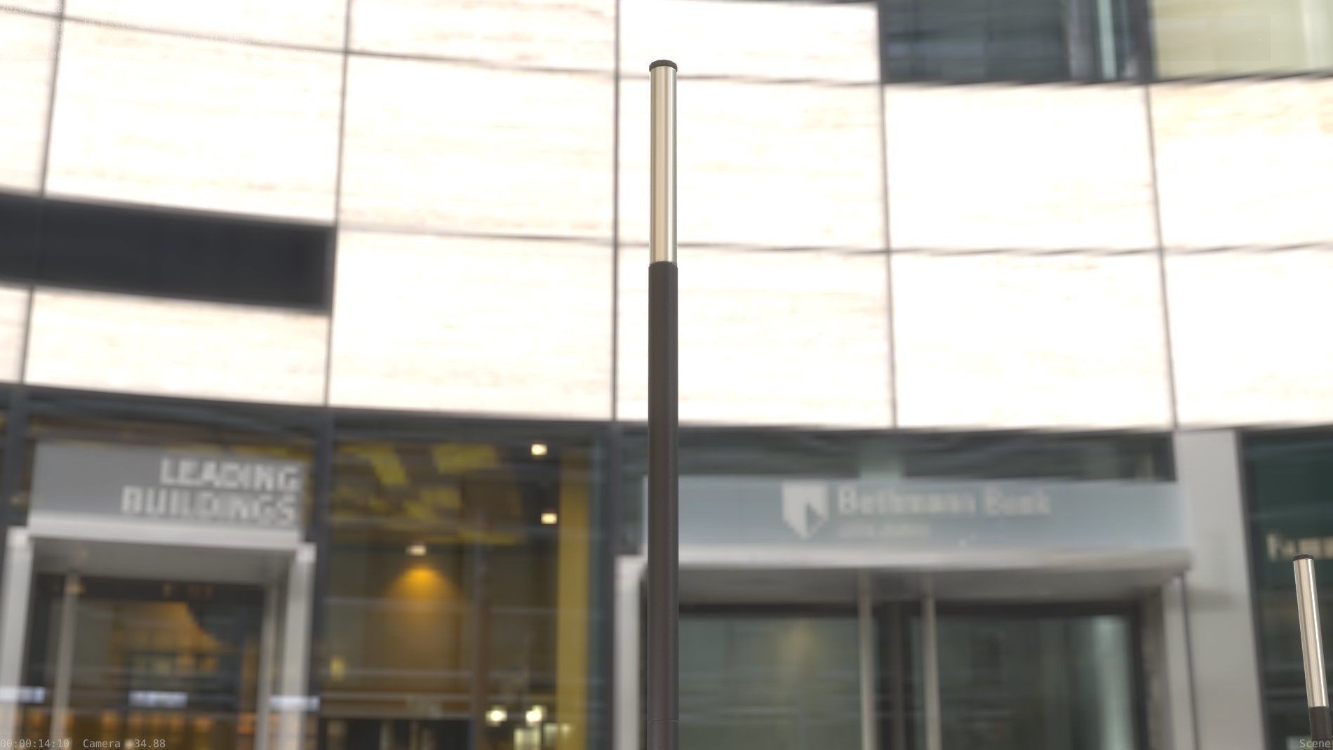 Street Light 10 Basic Low-Poly 535mm Low-poly 3D model_50