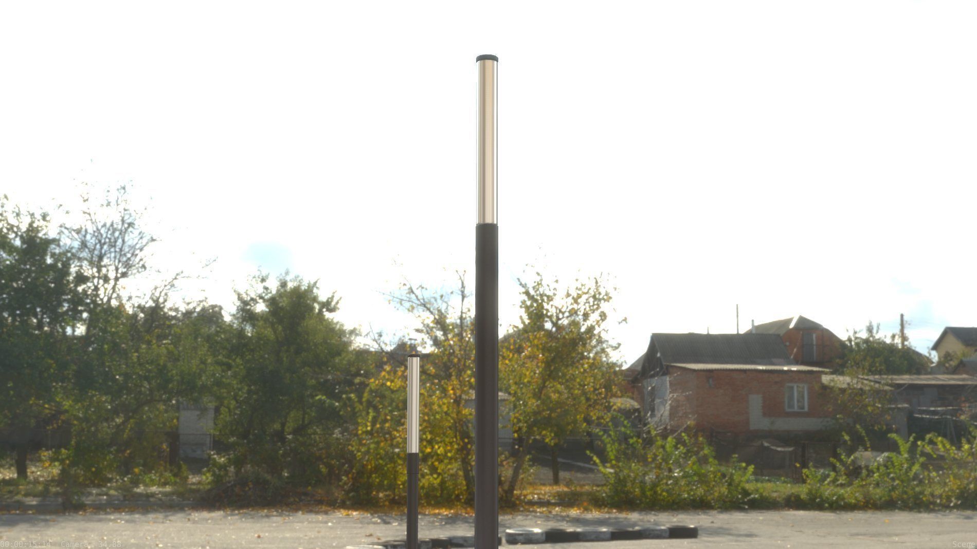 Street Light 10 Basic Low-Poly 535mm Low-poly 3D model_77