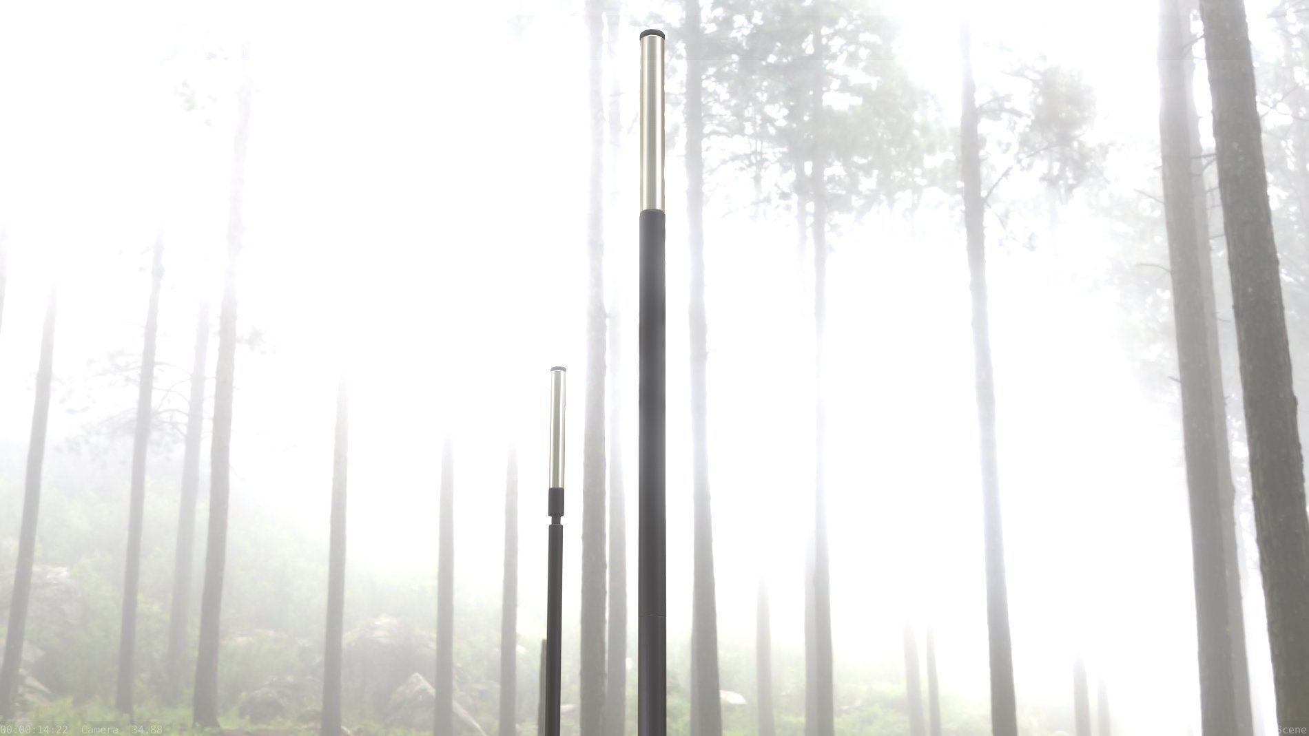 Street Light 10 Basic Low-Poly 535mm Low-poly 3D model_62