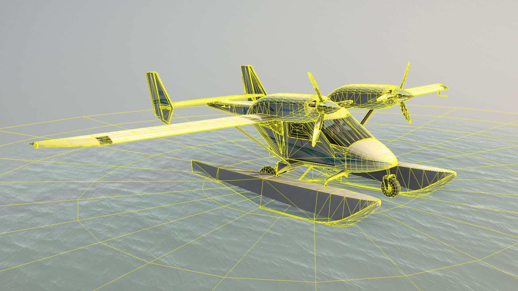 Accord-201 Floatsplane Discovery Livery Low-poly 3D model_28