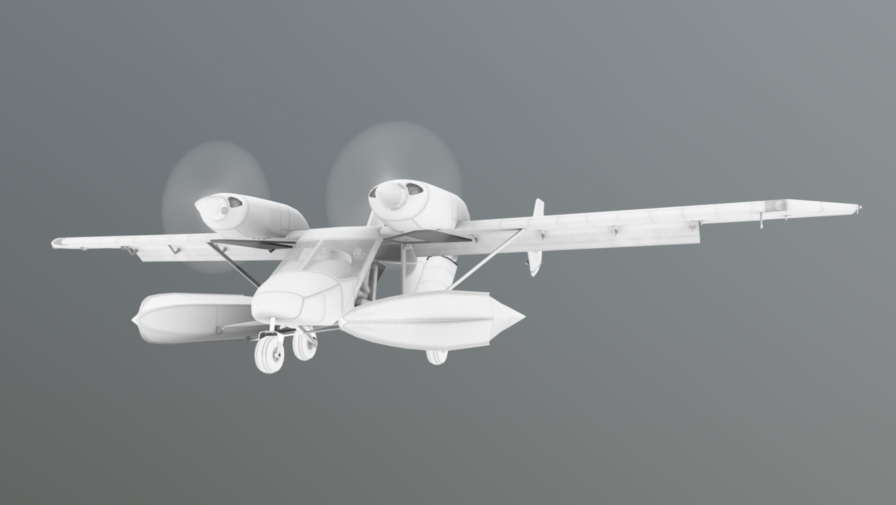 Accord-201 Floatsplane Discovery Livery Low-poly 3D model_32