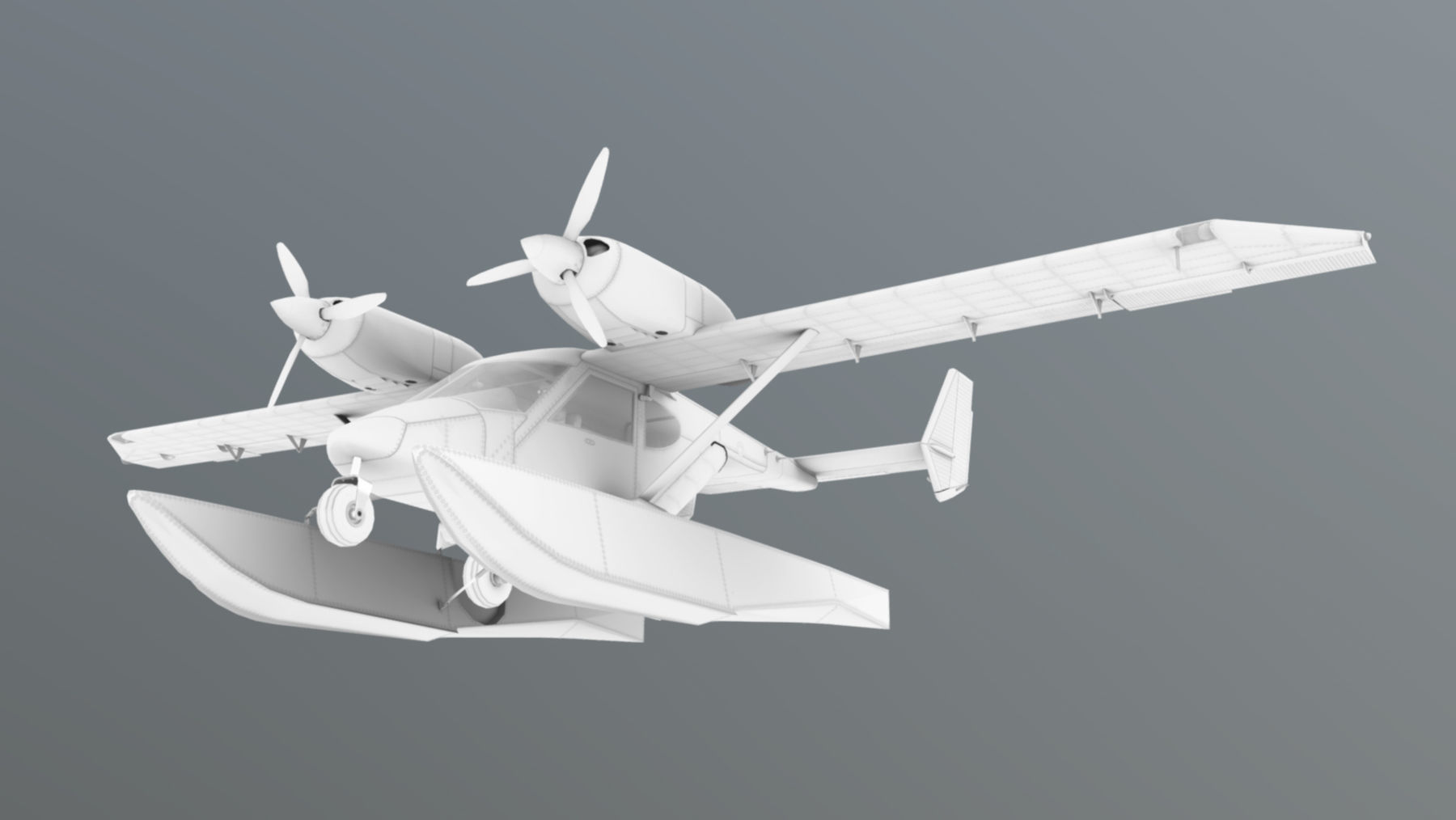 Accord-201 Floatsplane Discovery Livery Low-poly 3D model_34