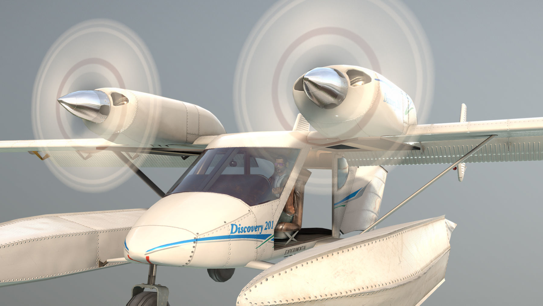 Accord-201 Floatsplane Discovery Livery Low-poly 3D model_15