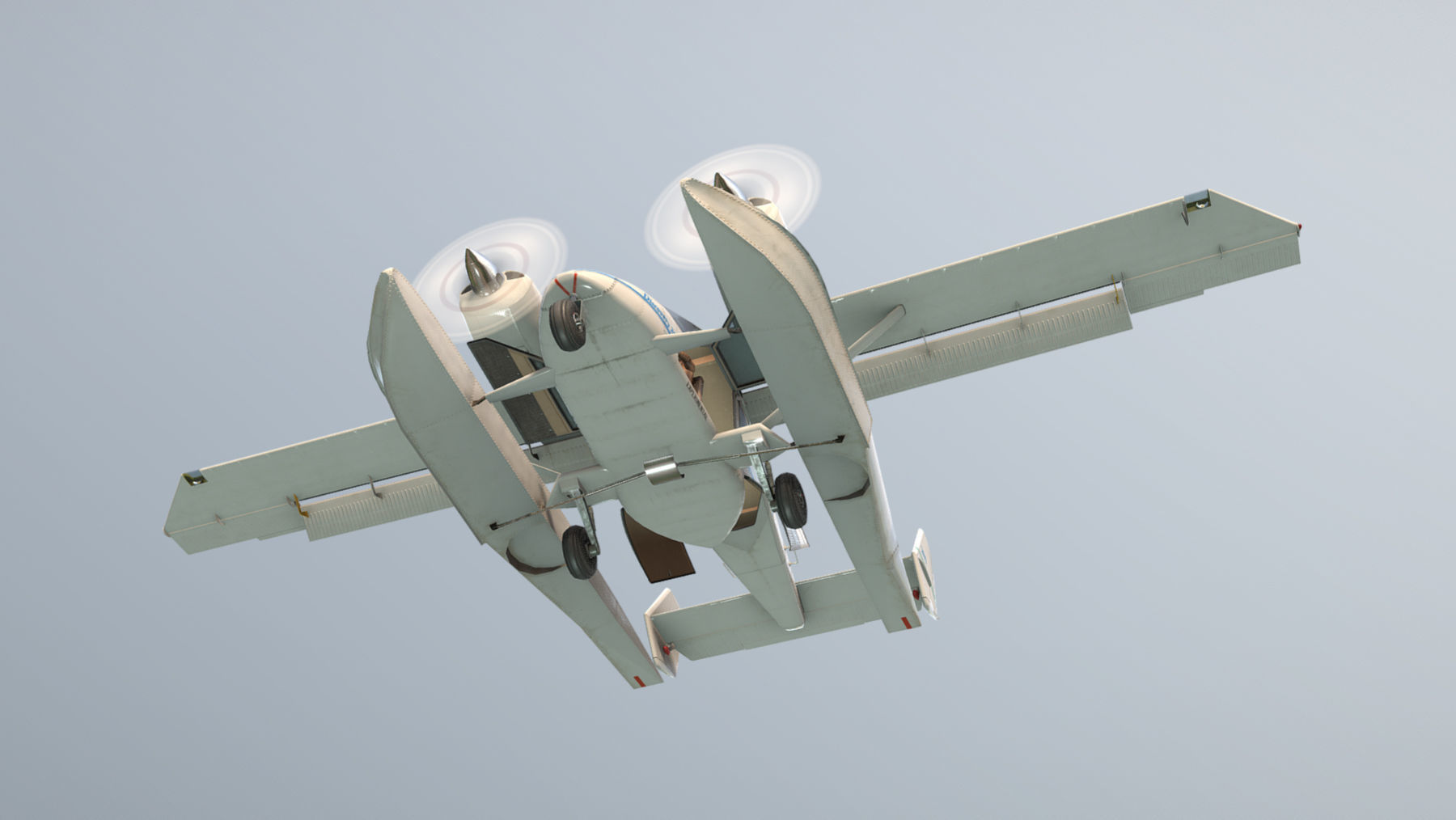 Accord-201 Floatsplane Discovery Livery Low-poly 3D model_14