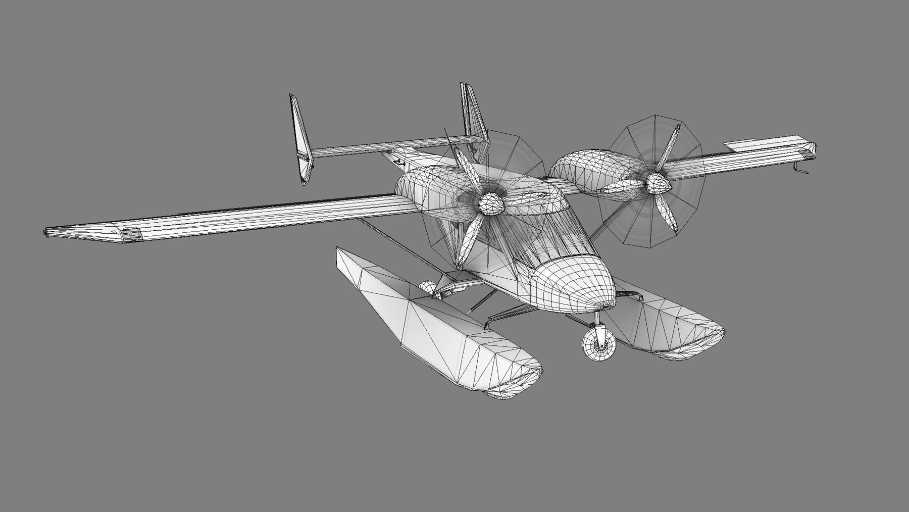 Accord-201 Floatsplane Discovery Livery Low-poly 3D model_35