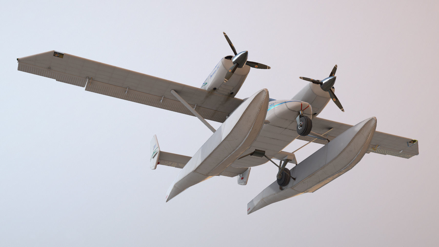 Accord-201 Floatsplane Discovery Livery Low-poly 3D model_18