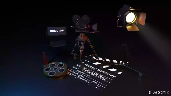 Film Equipment  Low-poly 3D model
