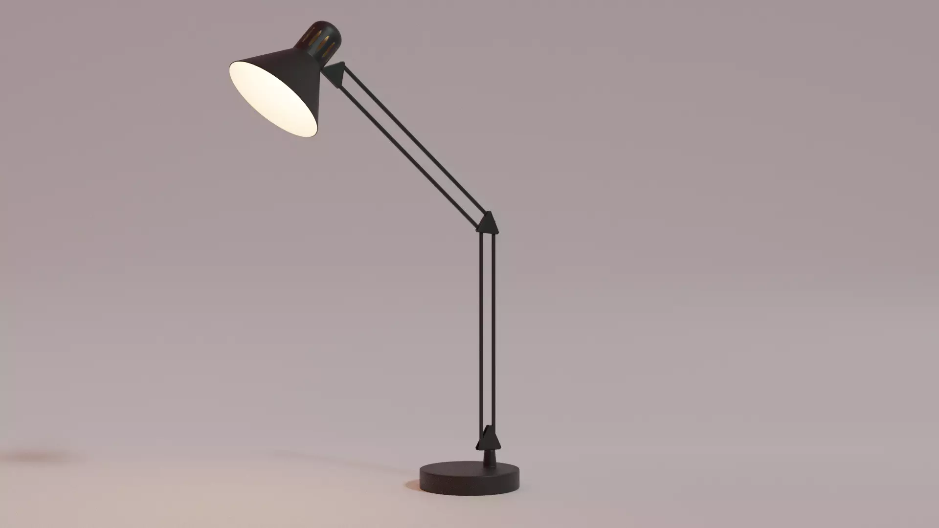 Floor Lamp Low-poly 3D model_0