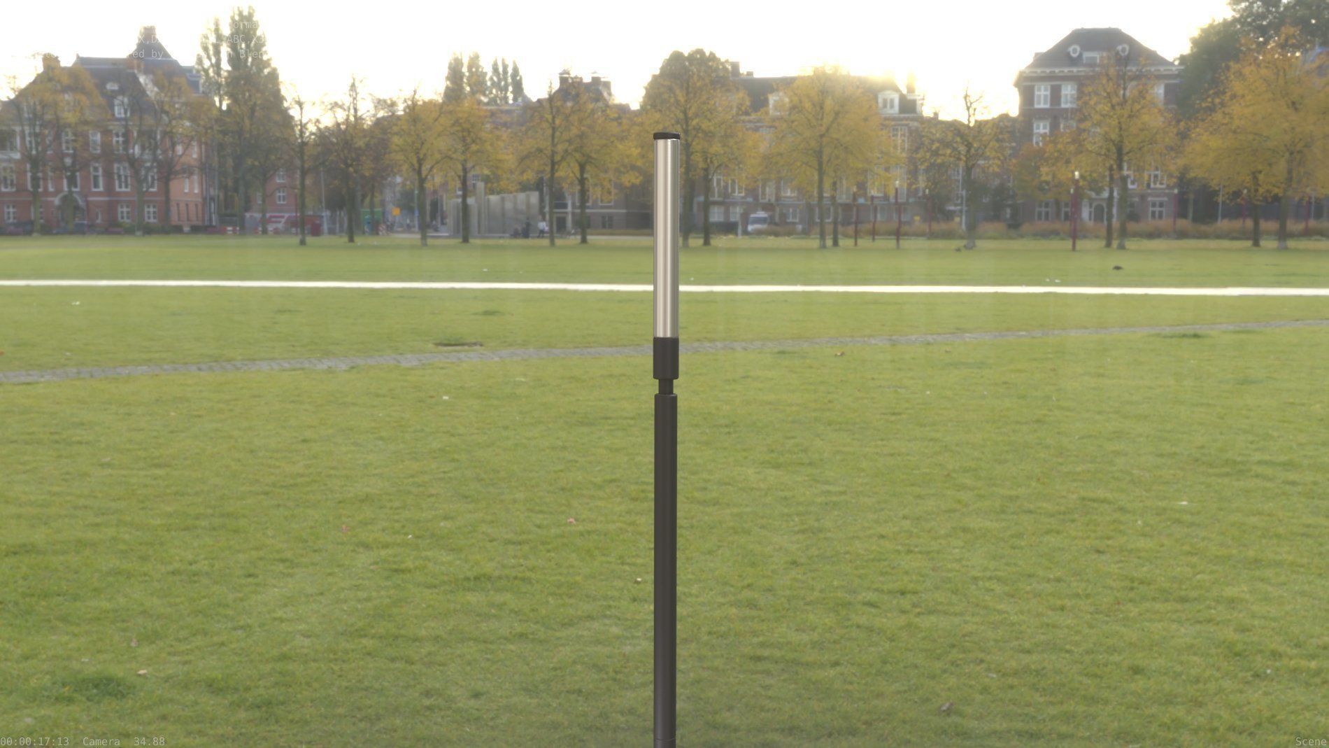 Street Light 10 Basic Low-Poly 600mm Low-poly 3D model_27