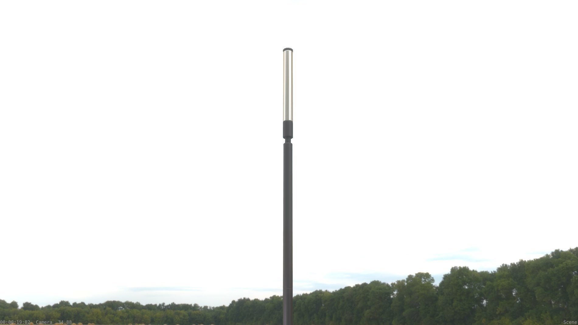 Street Light 10 Basic Low-Poly 600mm Low-poly 3D model_59