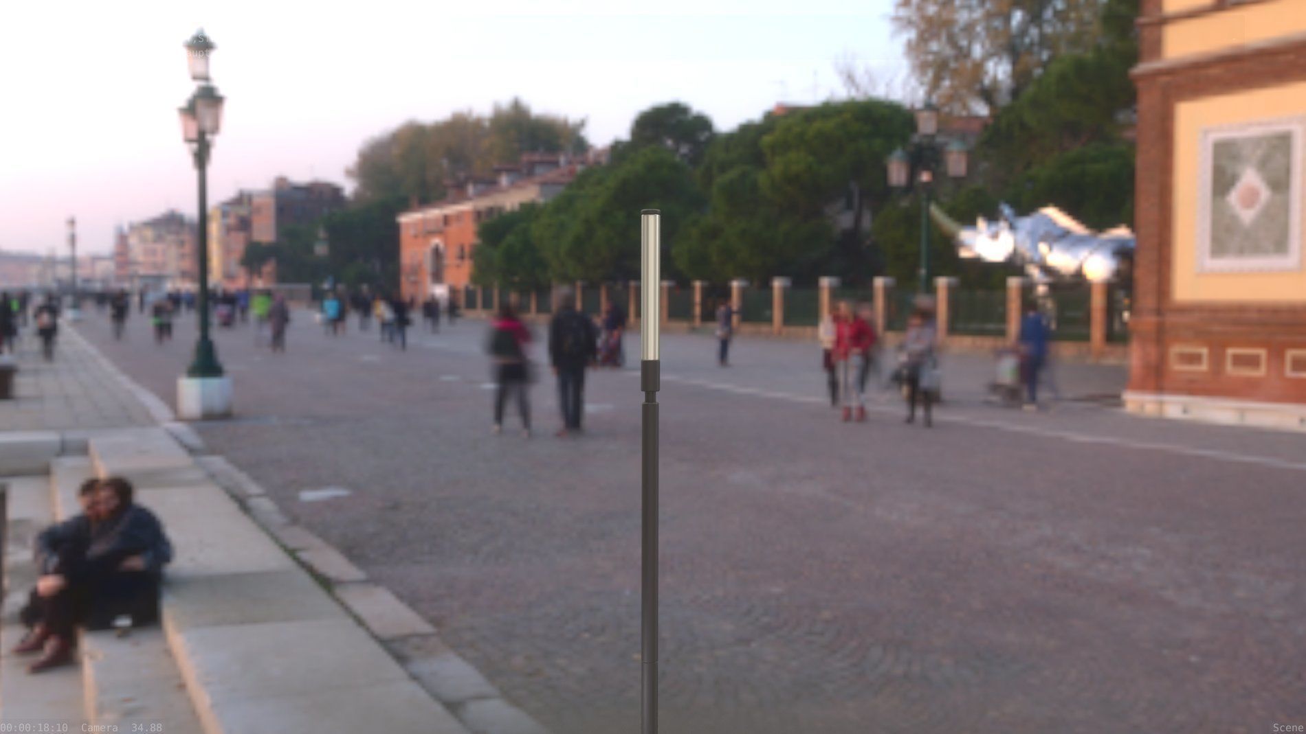 Street Light 10 Basic Low-Poly 600mm Low-poly 3D model_45