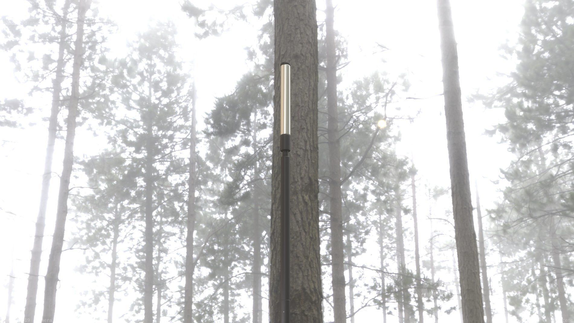 Street Light 10 Basic Low-Poly 600mm Low-poly 3D model_54