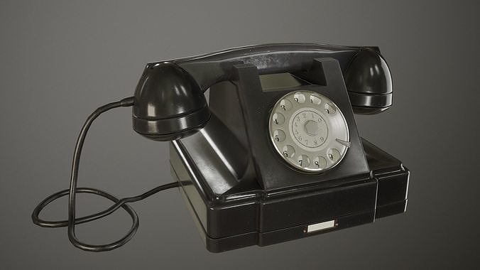 Old Phone Low-poly 3D model