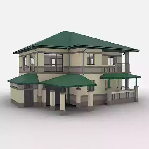 House Low-poly 3D model