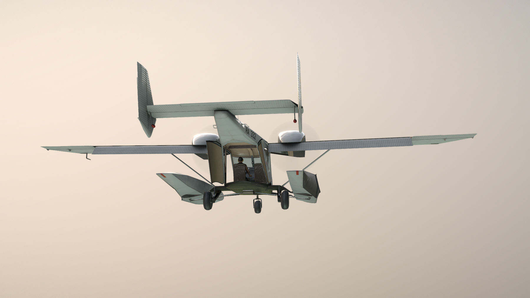 Accord-201 Floatsplane BlackGoldLines Livery Low-poly 3D model_14