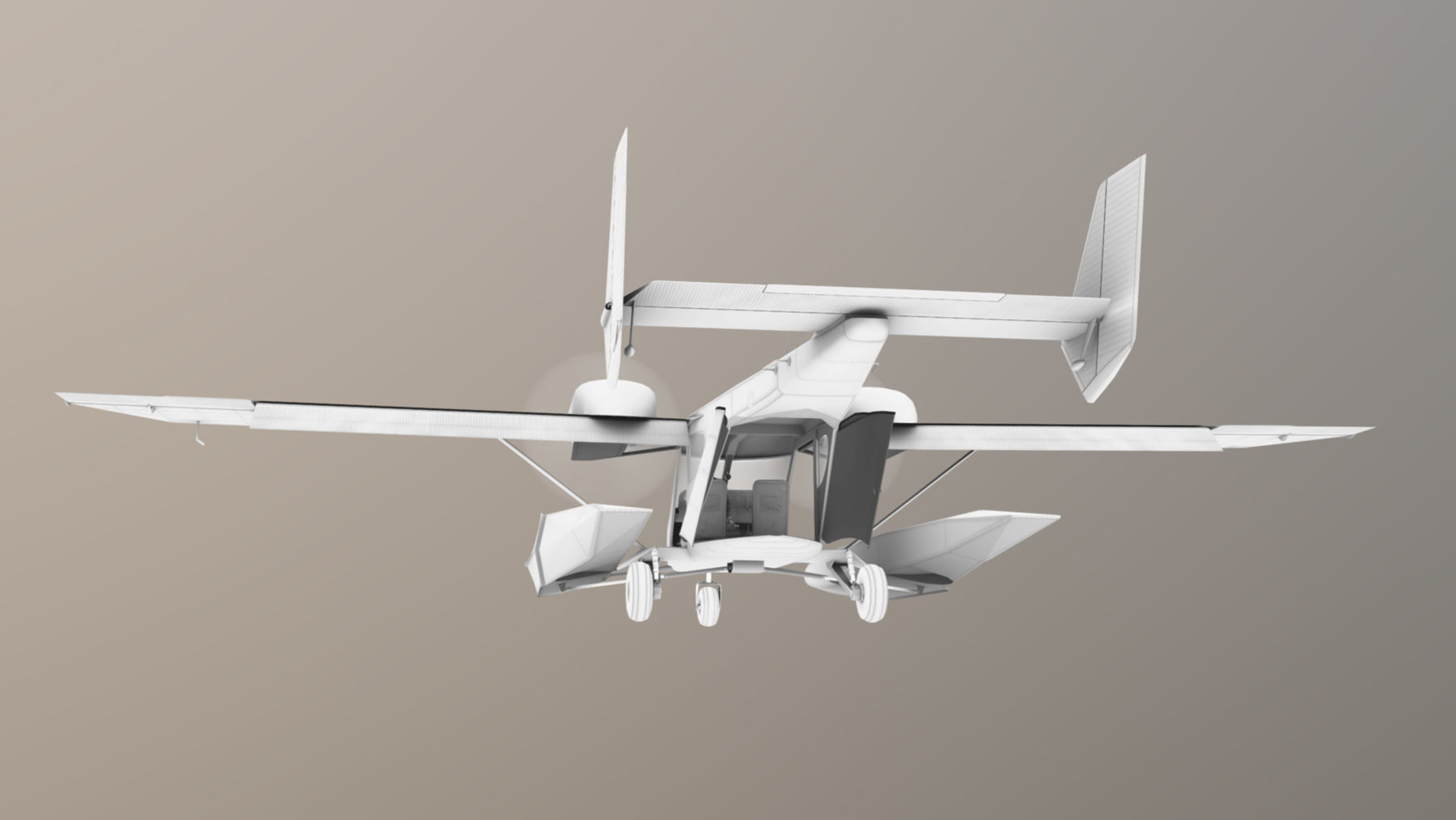 Accord-201 Floatsplane BlackGoldLines Livery Low-poly 3D model_32