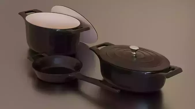 black cast iron pan set 