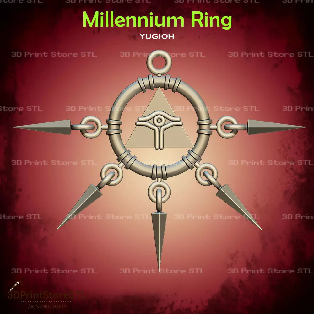 Millennium Ring Cosplay Yugioh - STL File 3D print model_0