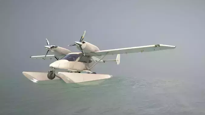 Accord-201 Floatsplane Default Livery Low-poly 3D model
