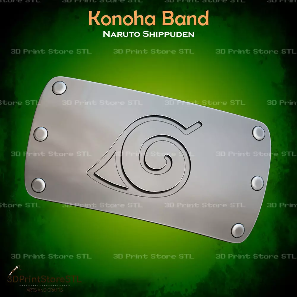 Konoha Band Cosplay Naruto Shippuden - STL File Free 3D print model
