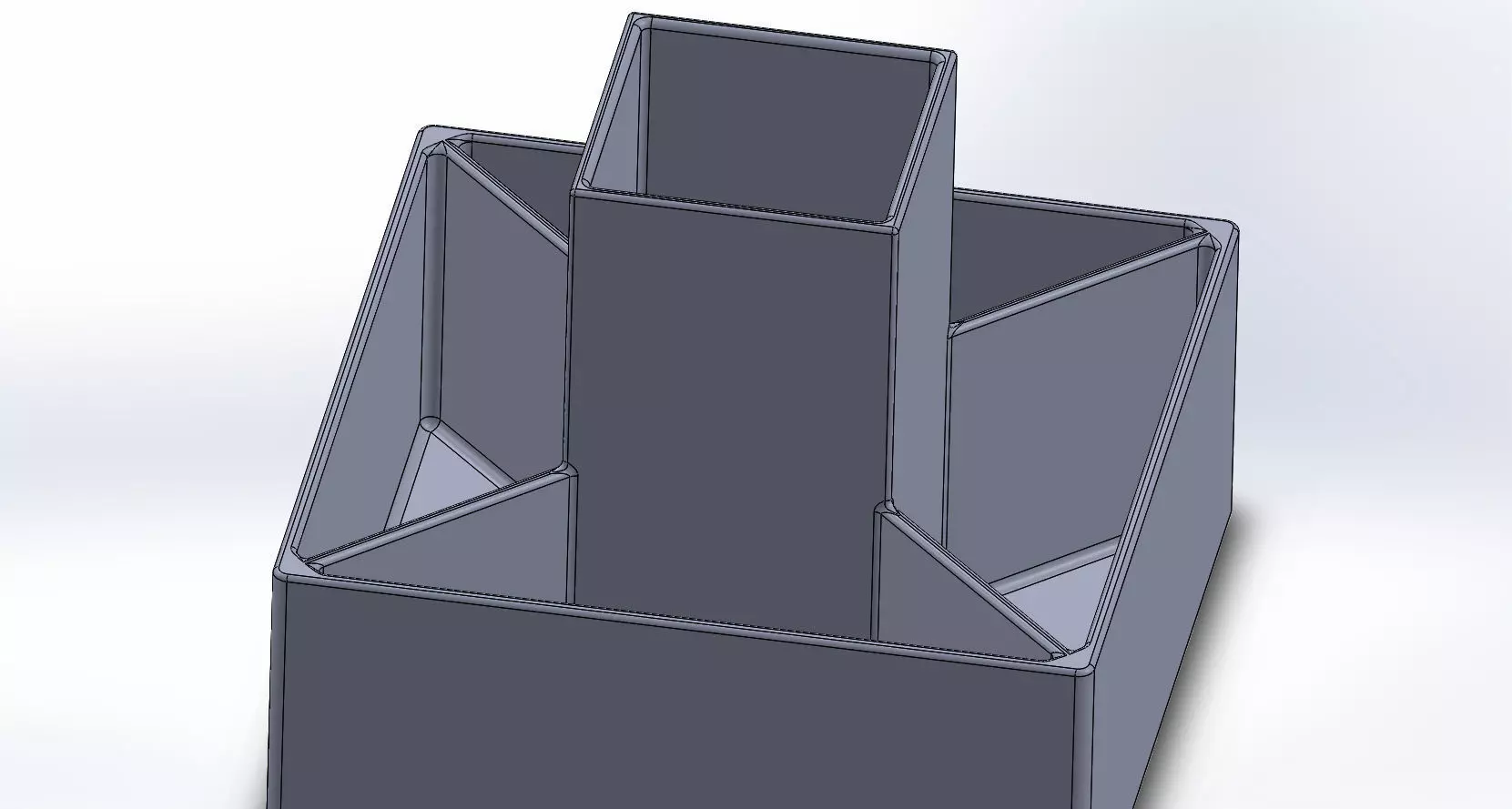 Pen Holder Square Free 3D print model