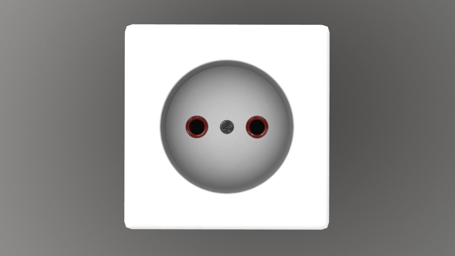 Electrical Outlet Low-poly 3D model_23