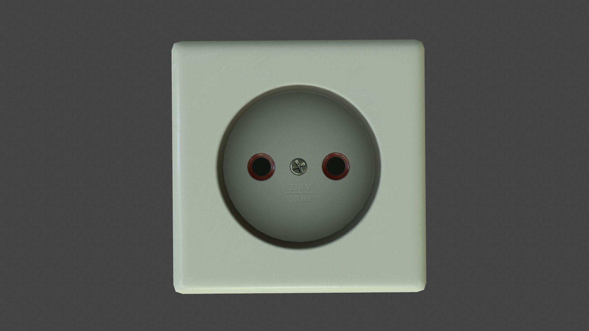 Electrical Outlet Low-poly 3D model_11