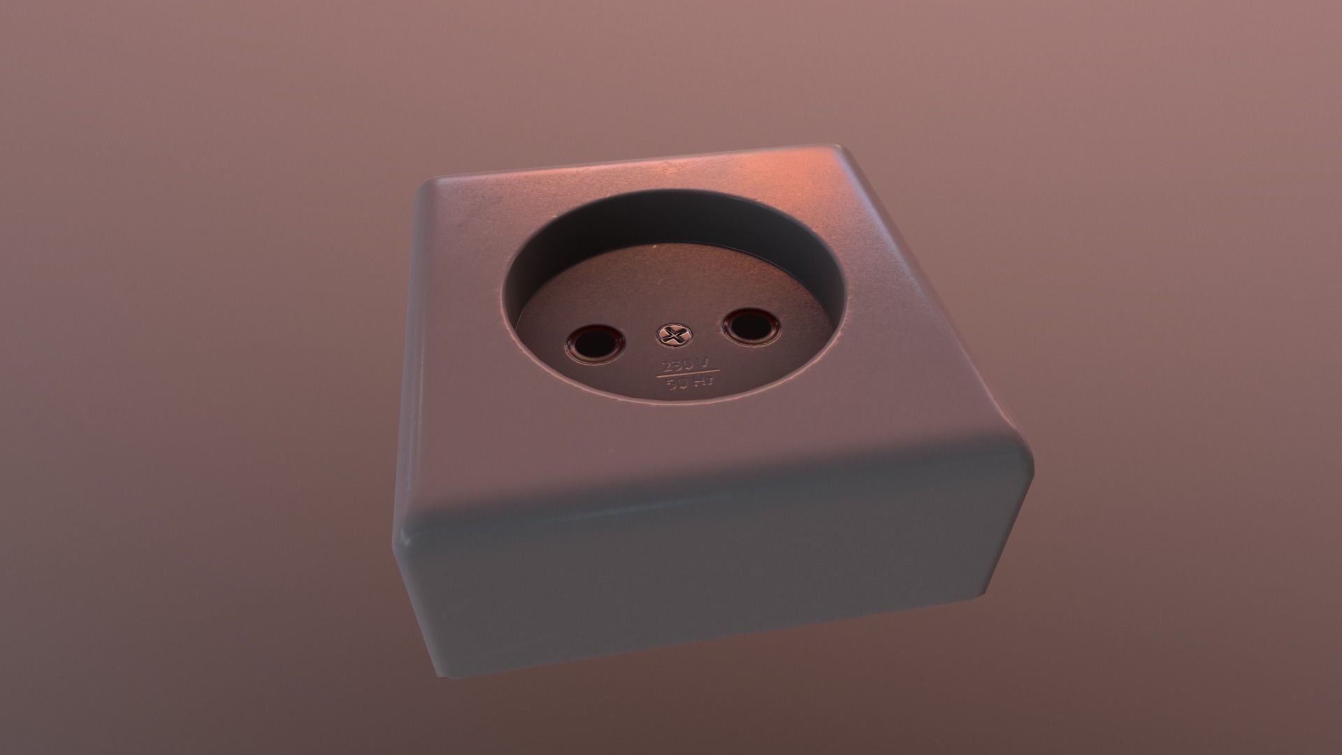 Electrical Outlet Low-poly 3D model_18