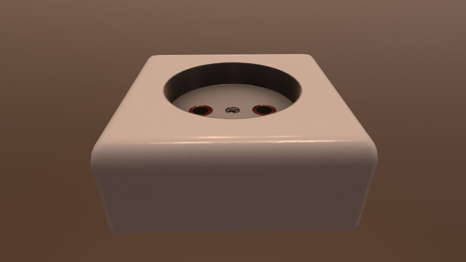 Electrical Outlet Low-poly 3D model_21