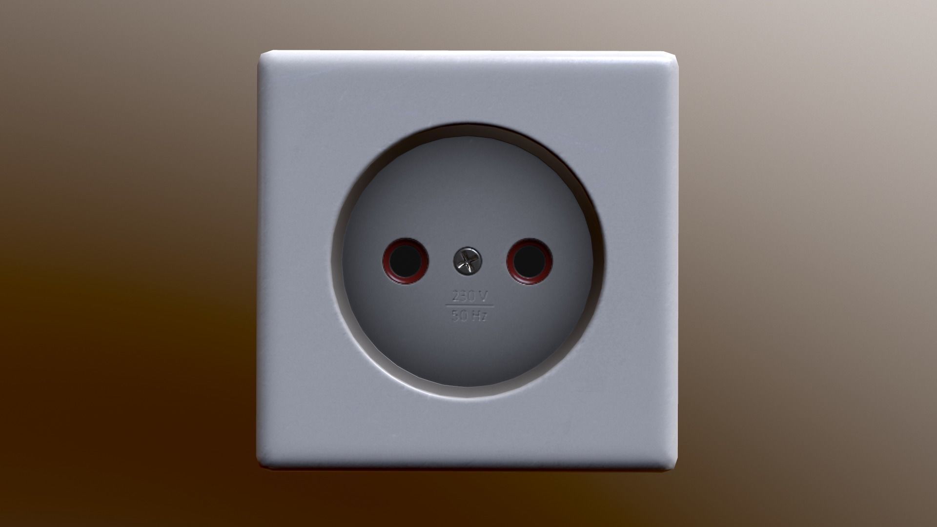 Electrical Outlet Low-poly 3D model_27
