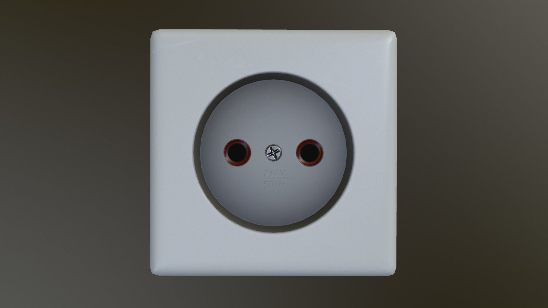 Electrical Outlet Low-poly 3D model_26