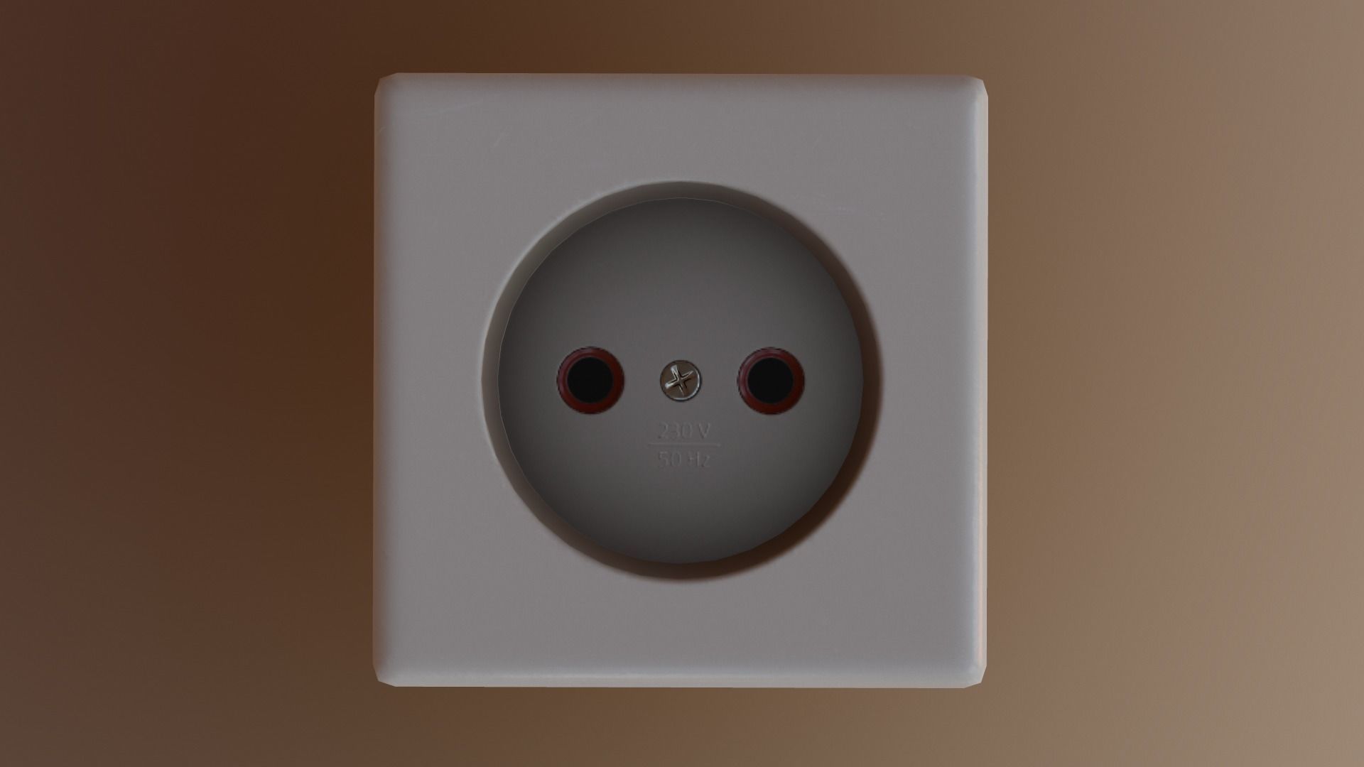Electrical Outlet Low-poly 3D model_24