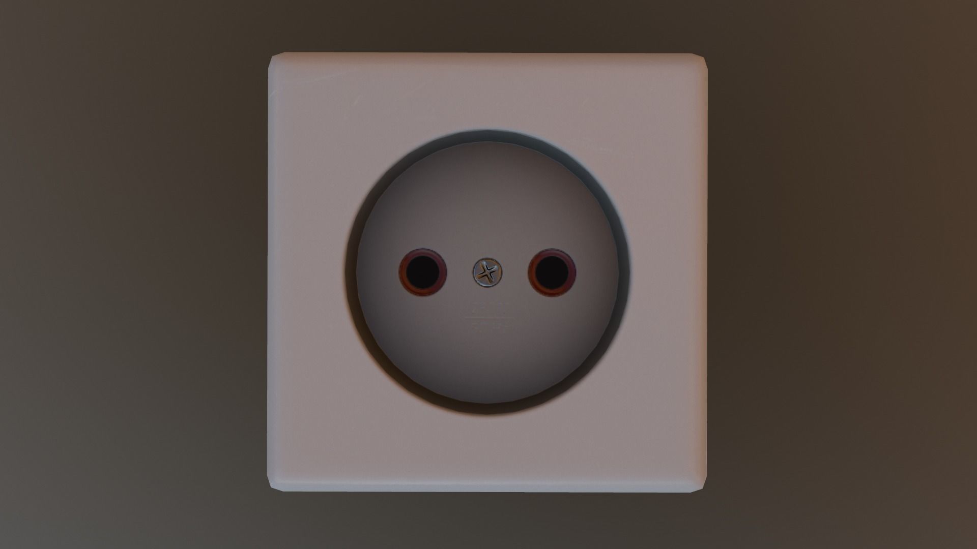 Electrical Outlet Low-poly 3D model_25