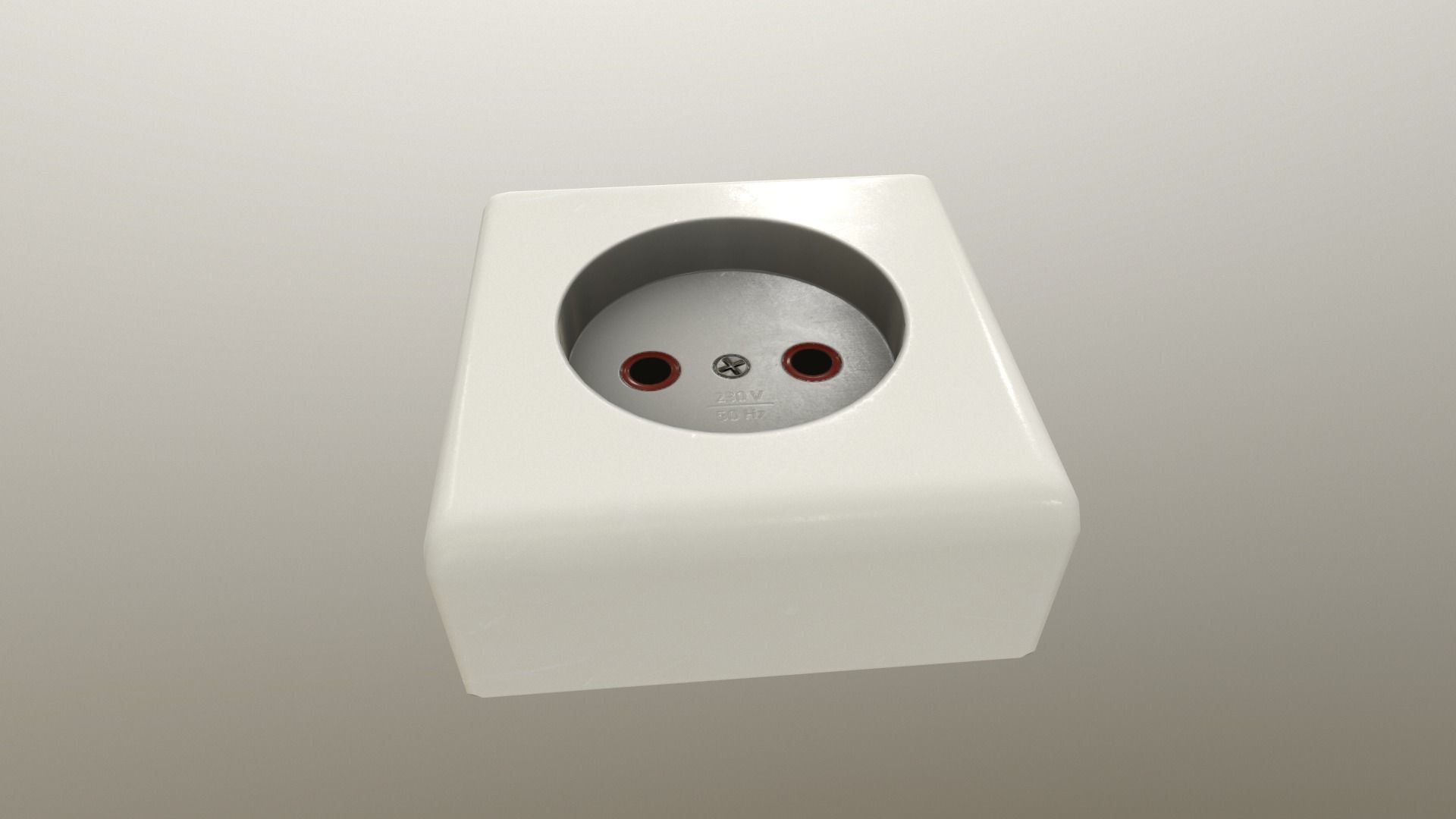 Electrical Outlet Low-poly 3D model_17