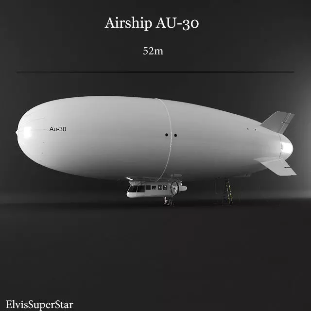 Airship AU-30 3D model_0