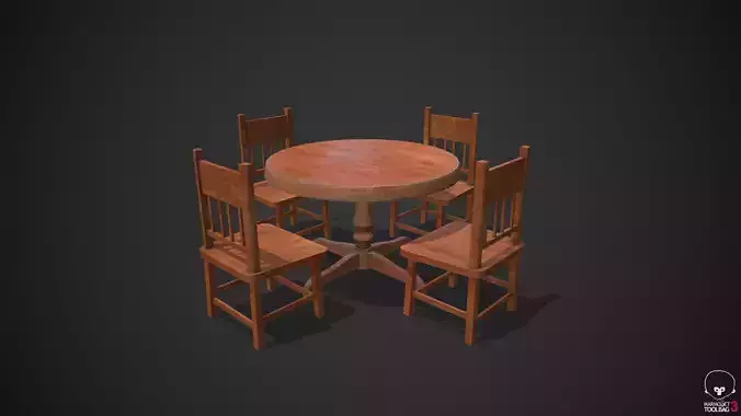 Wooden Table and Chairs