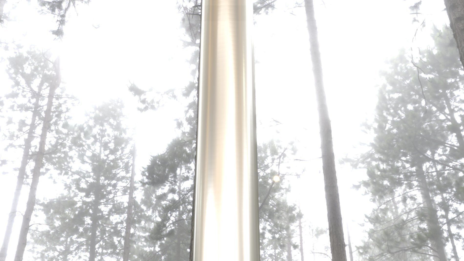 Street Light 10 Blue Low-Poly 180mm Low-poly 3D model_80