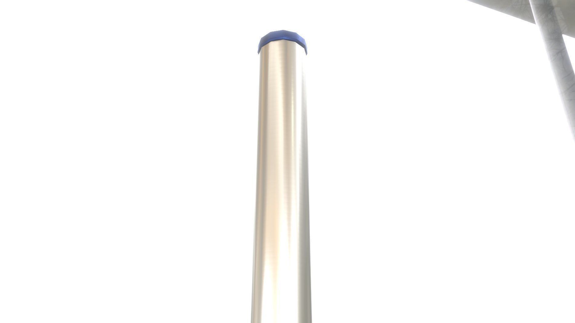 Street Light 10 Blue Low-Poly 180mm Low-poly 3D model_82