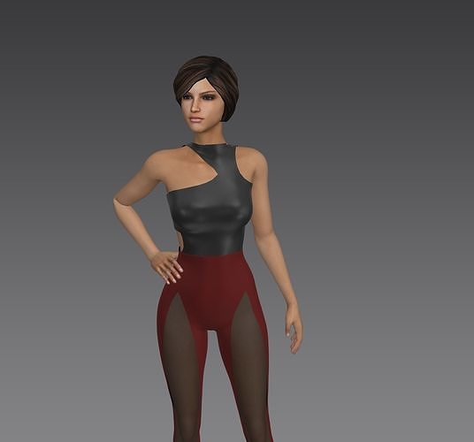 women casual Jumpsuit - Marvelous Designer 3D model