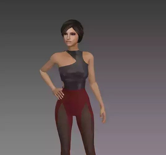 women casual Jumpsuit - Marvelous Designer 3D model