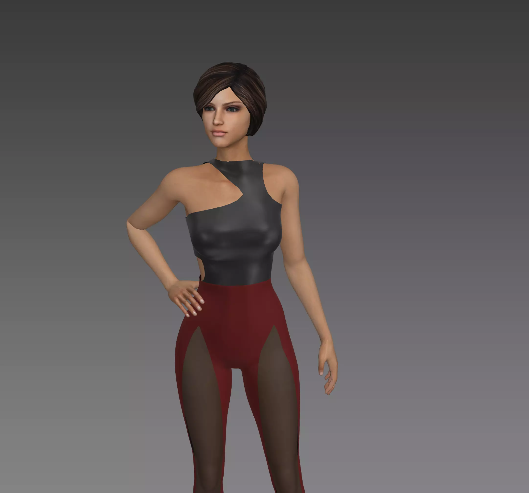 women casual Jumpsuit - Marvelous Designer 3D model