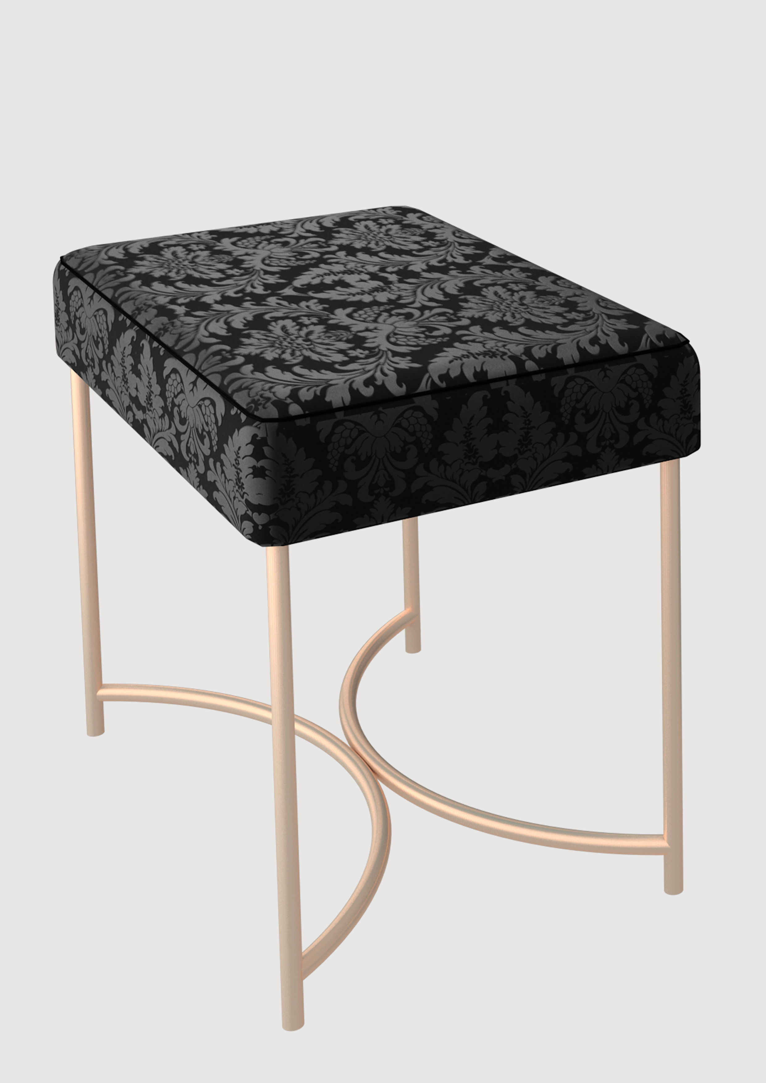 Elegant makeup mirror and set 3D model_1