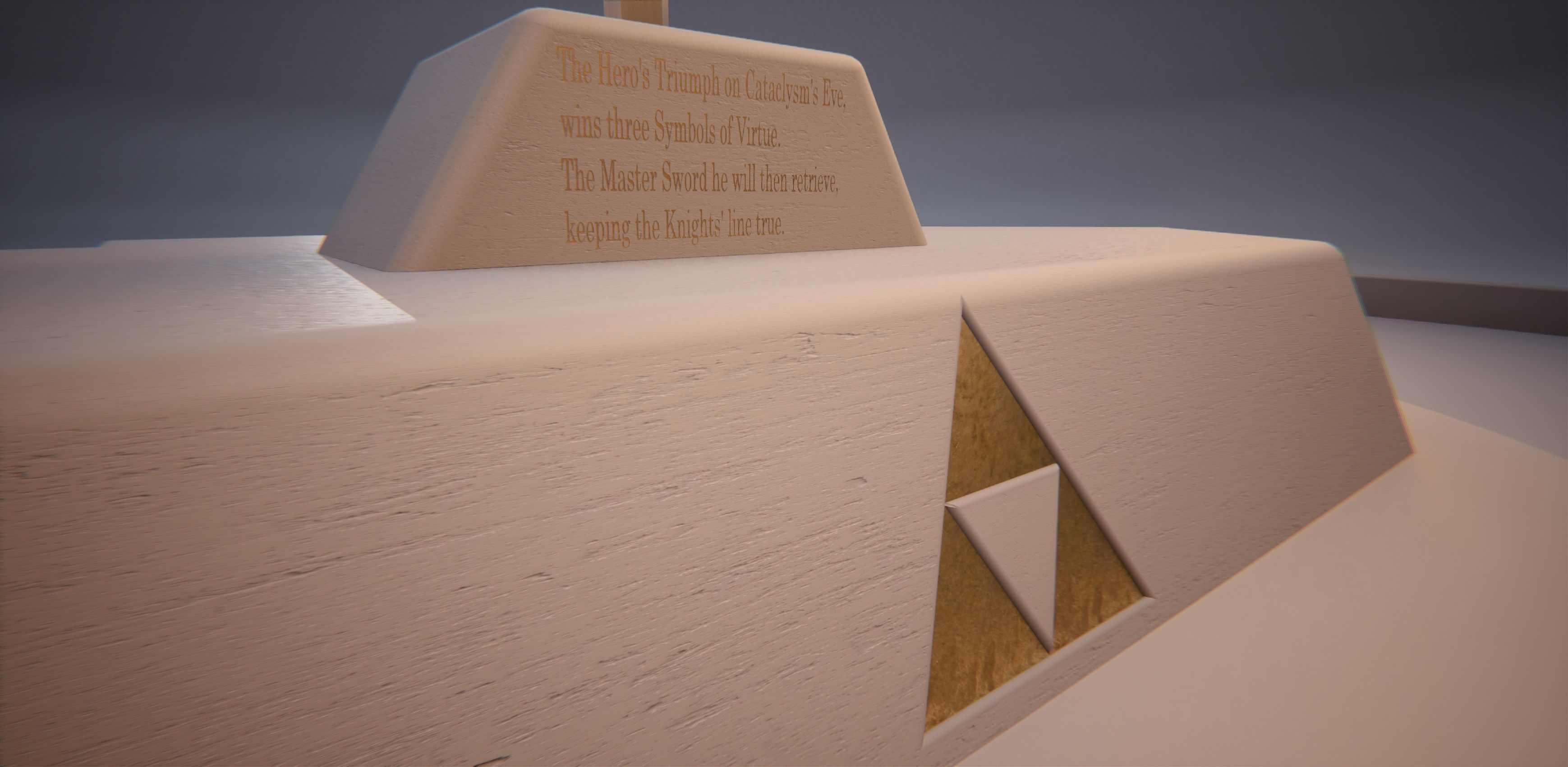 Master Sword with pedestal 3D model_2