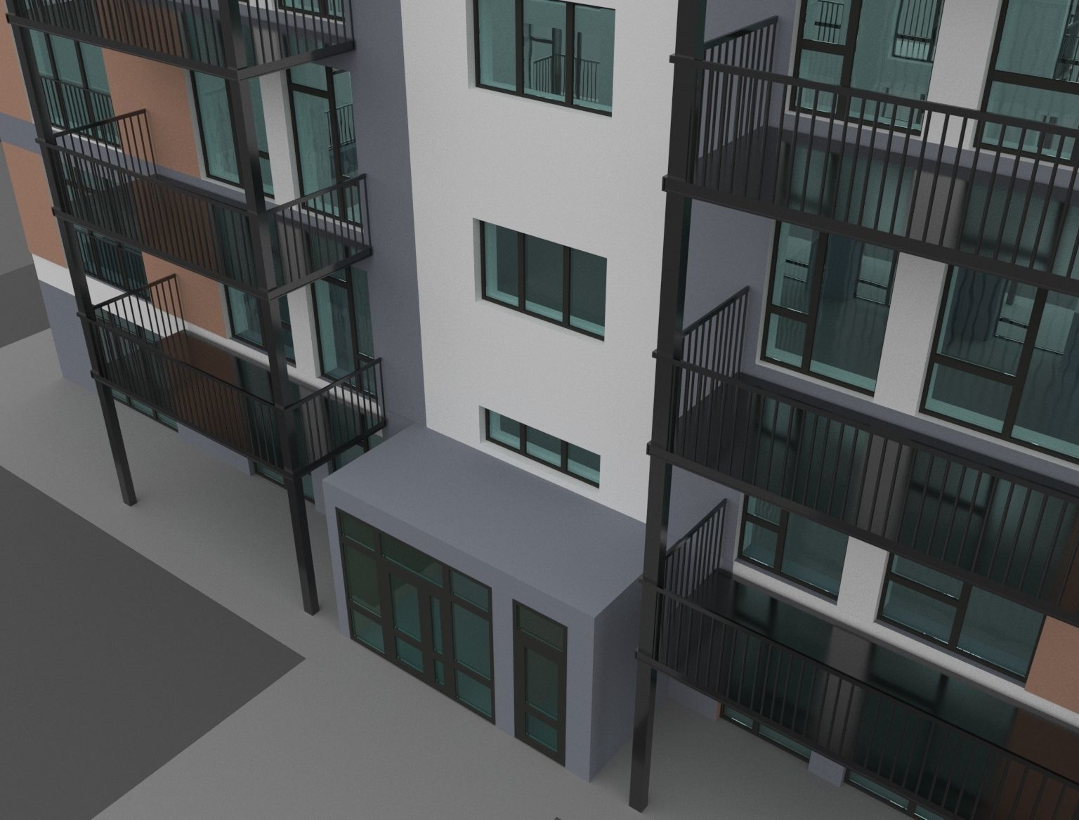Residential Complex 3D model_6