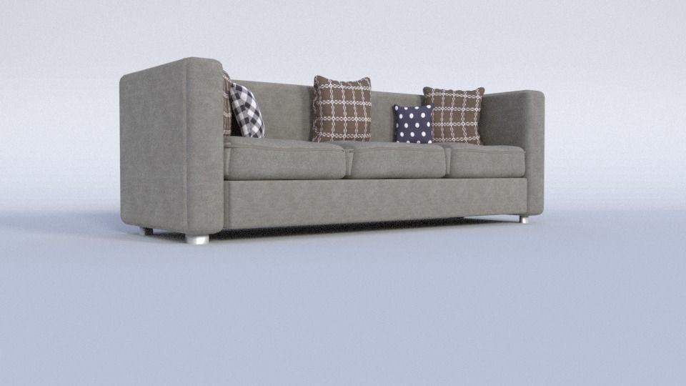 modern free Sofa-couch for blender 3D model_1