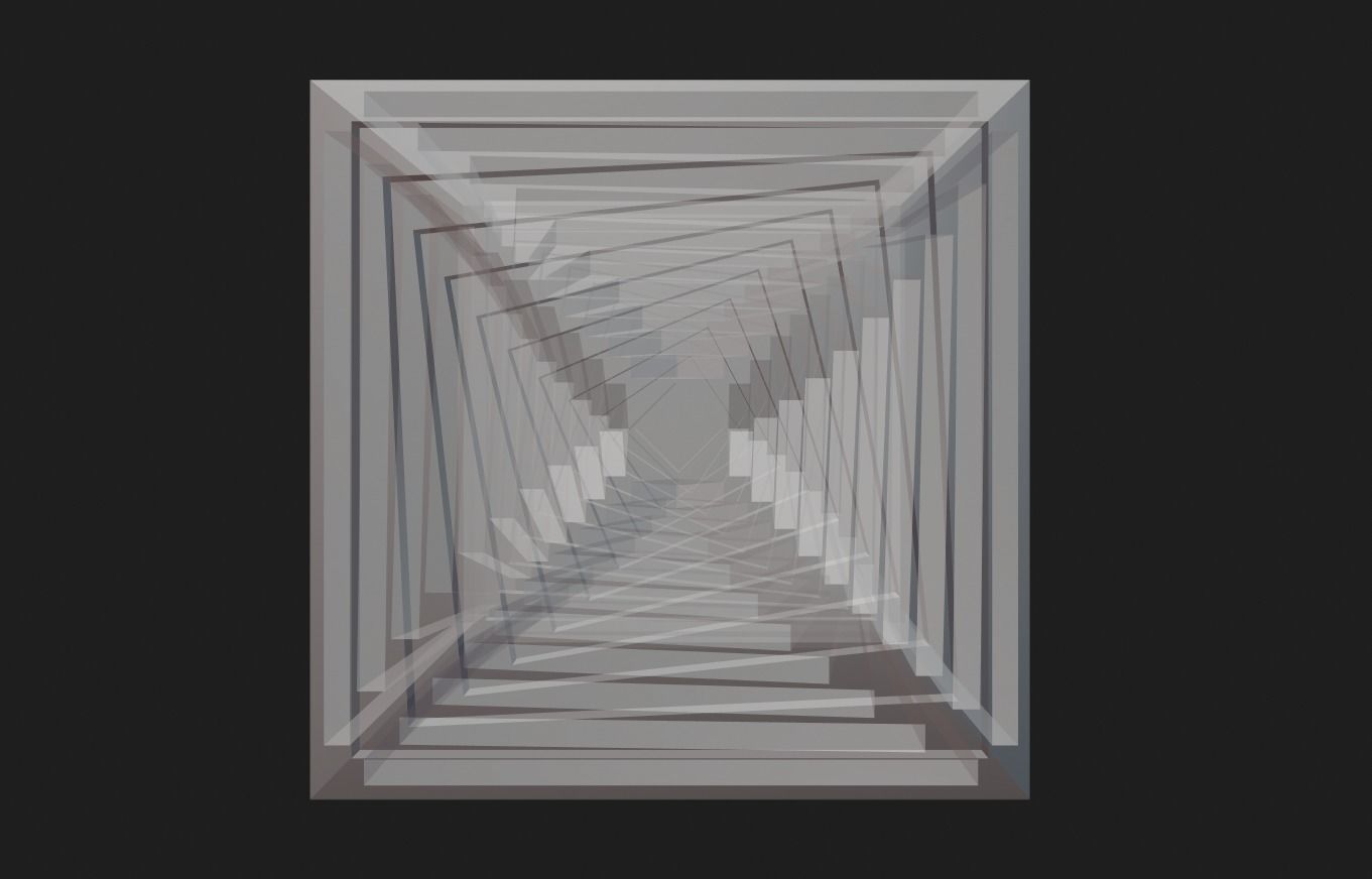 Inner spiral vortex cube 3D print model_4